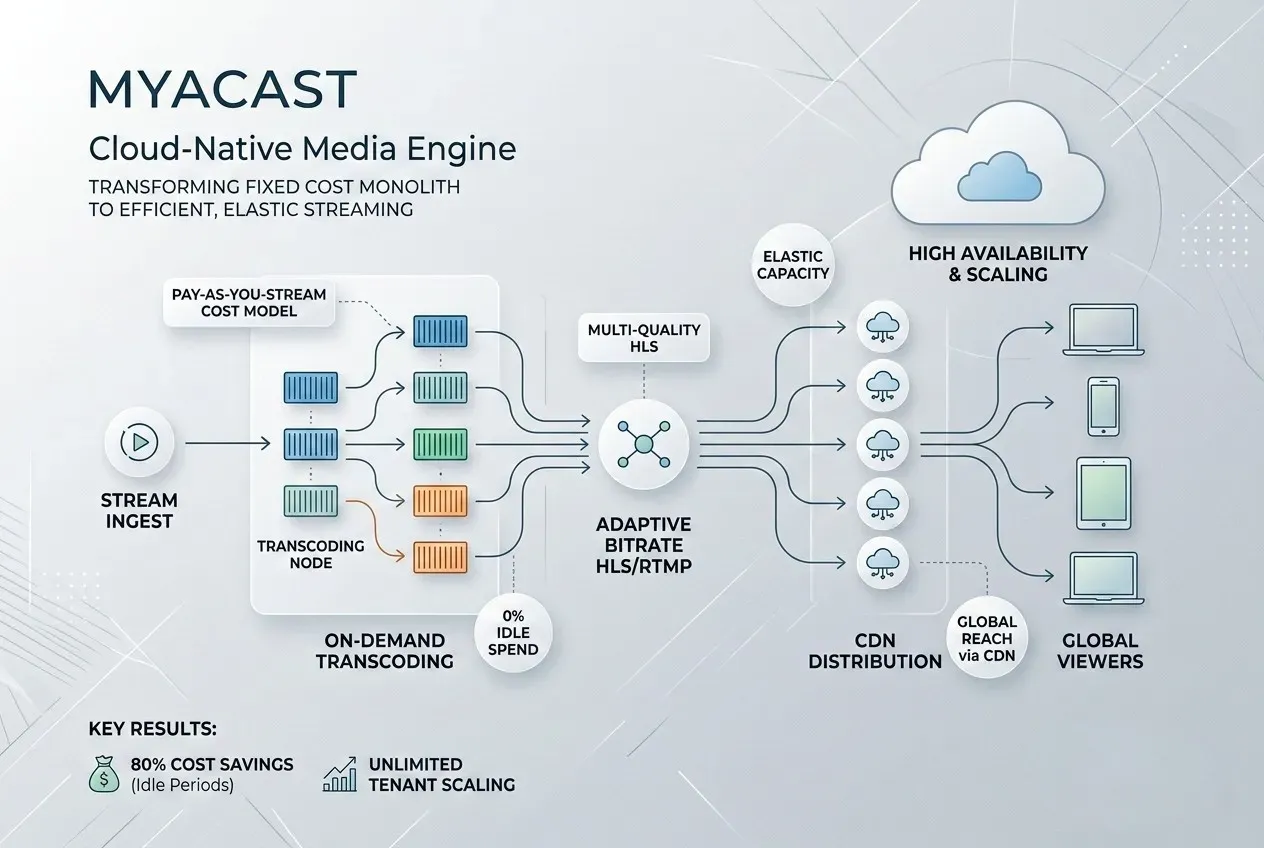 Distributed Cloud-Native Media Server